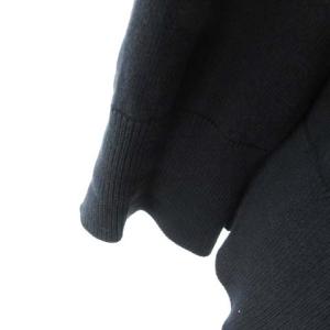 TORY BURCH カーディガン 長袖 Tロゴ ゴールドボタン コットン ブラック L