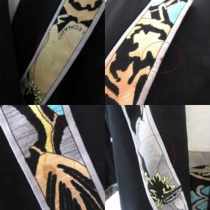 LEONARD FASHION セットアップ ジャケット スカート 花柄 M ブラック