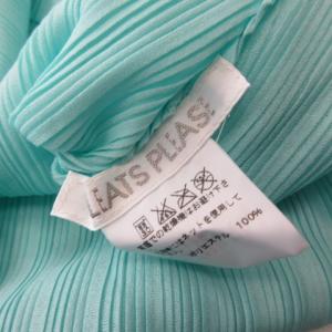PLEATS PLEASE ISSEY MIYAKE プリーツカットソー ドルマンスリーブ 五分袖 ライトグリーン 3 約L PP41-FK372 IBO23