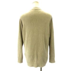 MARGARET HOWELL リネンコットンシルクカーディガン Vネック 長袖 ベージュ 2