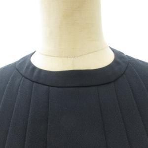 CELFORD バックサテンプリーツワンピース フォーマル ネイビー 34