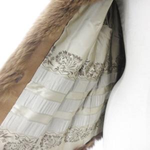 SAGA FOX 銀サガ フォックス ファー コート ジャケット 毛皮 11 ブラウン