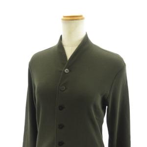 JURGEN LEHL カーディガン ジャケット 長袖 コットン グリーン S