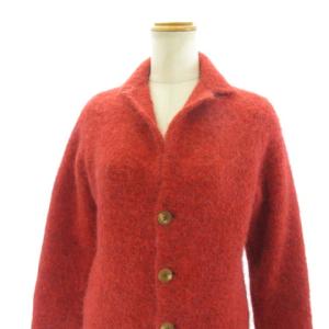 45rpm カーディガン ジャケット アルパカ混 ニット 2 レッド