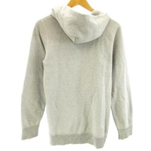 HYSTERIC GLAMOUR パーカー フーディー スウェット 長袖 ジップアップ ワンポイント プリント グレー F フリーサイズ 0815 IBO25