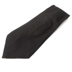 ネクタイ ワイドタイ シルク スクエアドット柄 ダークブラウン