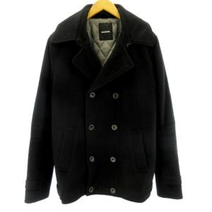 15AW Ｐコート ダブル 裏地キルティング R15AW-057 ブラック 大きいサイズ 6