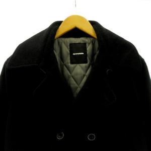 RIPVANWINKLE 15AW Ｐコート ダブル 裏地キルティング R15AW-057 ブラック 大きいサイズ 6