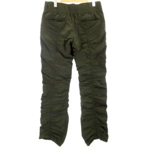 RIPVANWINKLE 美品 シャーリングパンツ ドローコード ジッパーフライ オリーブカーキ 5