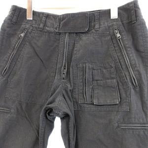RIPVANWINKLE JODHPUR PARACHUTE PANTS ジョッパー パラシュート パンツ カーゴ ミリタリー リップストップ生地 ブラック