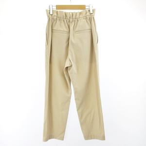 BRUNELLO CUCINELLI 美品 ハイウエスト スラックス イージー ウエストゴム 1タック ウール ベージュ 38 約S