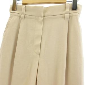 BRUNELLO CUCINELLI 美品 ハイウエスト スラックス イージー ウエストゴム 1タック ウール ベージュ 38 約S