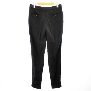 LANVIN パンツ スラックス ジョガー ジップアップ 裾リブ ブラック