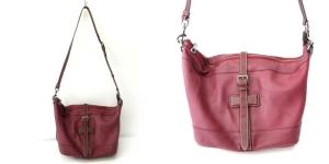 LOEWE 2WAYショルダーバッグ ハンドバッグ レザー ボルドー ワインレッド WY AA