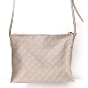 GHERARDINI SOFTY 美品 ショルダーバッグ ポシェット 軽量 ベージュ グレージュ WY