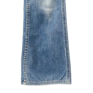 RALPH LAUREN ダメージ加工デニム ジーンズ パンツ ブーツカット インディゴ ブルー 7 S相当 IBO26