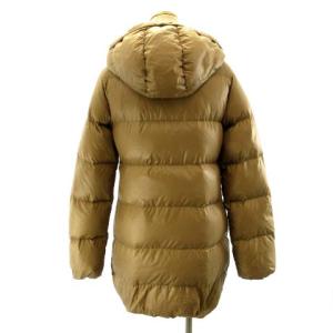 DUVETICA ダウンジャケット フーディ ミドル丈 ブラウン 40