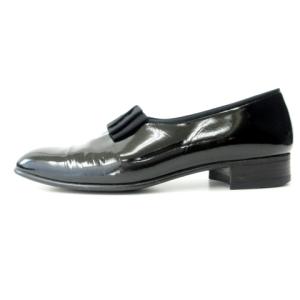 Christian Dior MONSIEUR オペラシューズ ローファー スリッポン パテントレザー エナメル ブラック 41 25.5