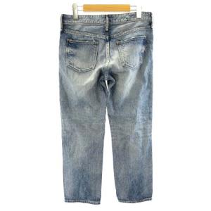 upper hights デニムパンツ ジーンズ ボーイフレンド クロップド ブルー