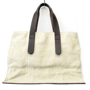 PORTER キャンバス トートバッグ レザー ハンドバッグ ベージュ ブラウン