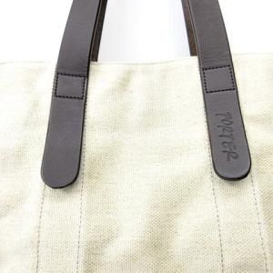 PORTER キャンバス トートバッグ レザー ハンドバッグ ベージュ ブラウン