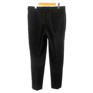 TOMORROWLAND カシミヤ混ウール テーパード イージーパンツ センタープレス ブラック