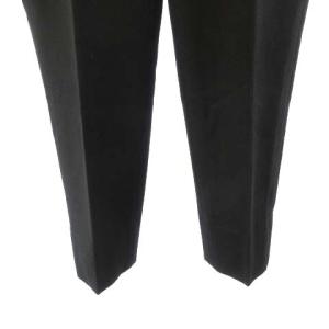 TOMORROWLAND カシミヤ混ウール テーパード イージーパンツ センタープレス ブラック