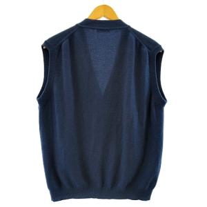malo TINCATI カシミヤ100％ ニット ベスト イタリア製 ブルー 48