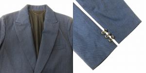 JieDa ギャバジン セットアップ テーラードジャケット タックスラックス 1 ブルー ブラック