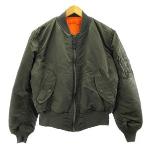 ALPHA INDUSTRIES MA-1 フライトジャケット USA製 L カーキ