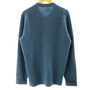 Theory カシミヤ100％ Vネック ニット セーター カットソー 長袖 ブルー系 小さいサイズ XS