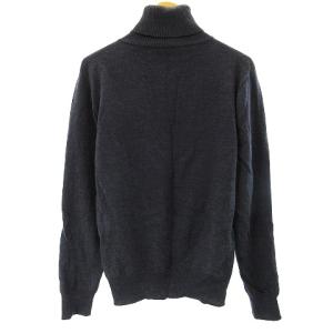 BARNEYS NEW YORK タートルネック ハイネック ニット セーター カットソー 長袖 ウール ネイビー S