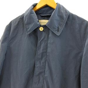 TOMORROWLAND 後染め ステンカラーコート スプリングコート ピースダイ ブルー