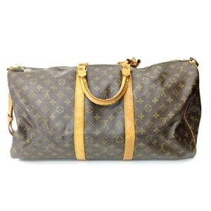 LOUIS VUITTON M41414 モノグラム キーポル バンドリエール55 ボストンバッグ 茶