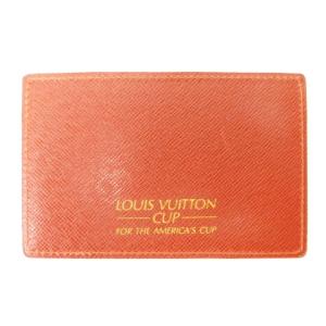 LOUIS VUITTON 希少 レア FOR THE AMERICA’S CUP アメリカズカップ 美品 カード パスケース 定期入れ ロゴ レッド系