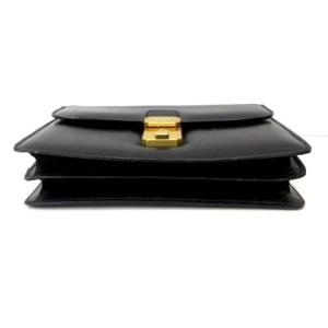 BALLY セカンドバッグ クラッチバッグ レザー ダイヤルロック ゴールド金具 黒 ブラック STK