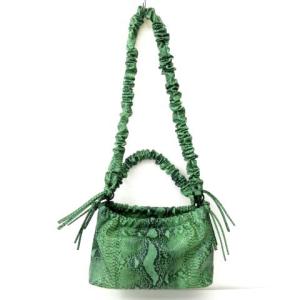 22SS HVISK ヴィスク ARCADIA 2WAY ショルダーバッグ スネイク ヘビ柄 緑 グリーン STK