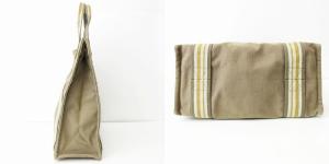 HERMES フールトゥ カバス コットンキャンバス ポーチ付き トートバッグ ベージュ