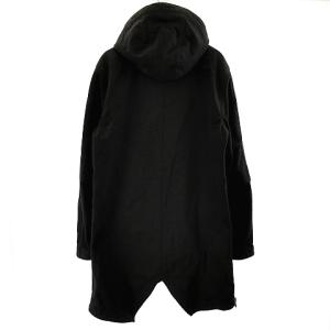 RIPVANWINKLE 21AW RB-339 バスターフーディ フーデッド コート サイドジップ 6 ブラック