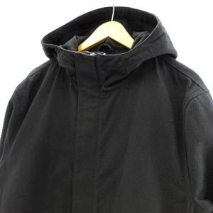 RIPVANWINKLE 21AW RB-339 バスターフーディ フーデッド コート サイドジップ 6 ブラック