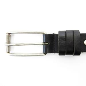 RIPVANWINKLE ザ ワンダーラスト レザー ベルト バックル シルバー金具 ブラック STK