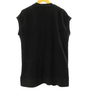 RIPVANWINKLE 21SS クロスジャージー ベスト RW-332 Tシャツ カットソー ノースリーブ ストレッチ コットン ブラック 5 L相当