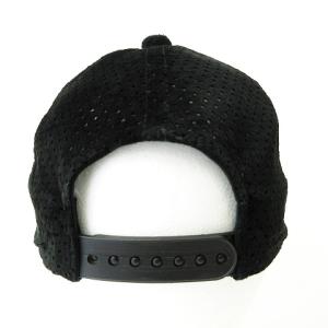 RIPVANWINKLE レザー パンチングメッシュトラッカーキャップ ロゴ刺繍 ブラック ホワイト フリーサイズ STK