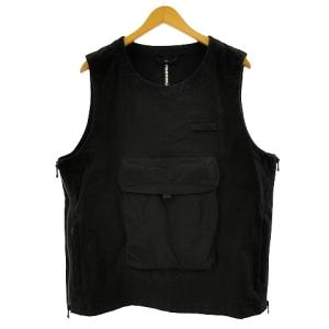 美品 22SS フライトベスト RW-409 リップストップ ストレッチ サイドジップ 大容量 ブラック 黒 L STK