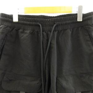 RIPVANWINKLE 20SS ブッシュジャージショーツ RW-251 ハーフ ショートパンツ 短パン ドローコード ウール ブラック 6 XL相当