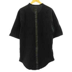 RIPVANWINKLE r バックプリント ドロップショルダーカットソー R+007 Tシャツ 半袖 ブラック