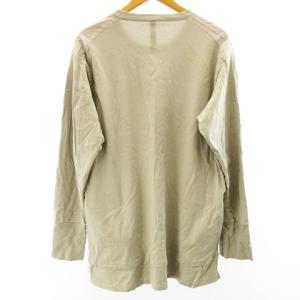 RIPVANWINKLE 21AW レイヤードロングTシャツ RB-301 カットソー 長袖 切替 コットン ストレッチ ベージュ系 5 L相当 STK