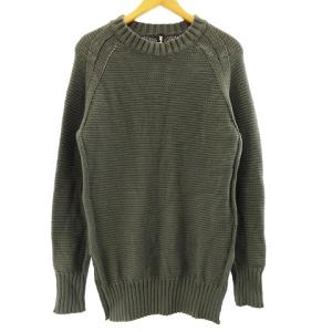 19SS 3GG リバーニット RW-105 セーター カットソー 長袖 クルーネック コットン グレー 5 L相当 STK