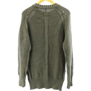 RIPVANWINKLE 19SS 3GG リバーニット RW-105 セーター カットソー 長袖 クルーネック コットン グレー 5 L相当 STK