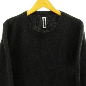 RIPVANWINKLE アール r 16AW バルキーロングニット 16B-19 セーター カットソー 長袖 サイドジップ ウール グレー 5 L相当